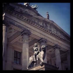 Low angle view of statue