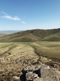 Scenic view of landscape against sky