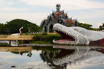 Sumeru mountain temple. mueang boran, ancient city museum park. samut prakan. thailand