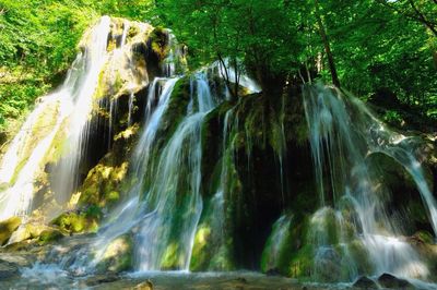 River flowing through rocks