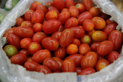 Close-up of tomatoes in market