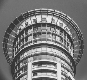 Low angle view of modern building against sky