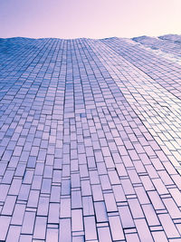 Low angle view of modern building against sky