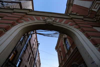 Low angle view of buildings against sky