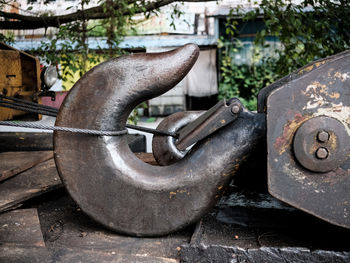 Close-up of rusty metal