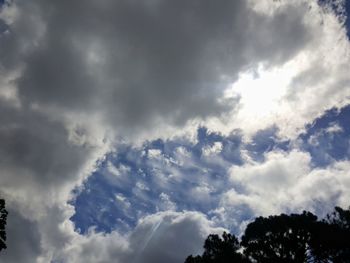 Low angle view of clouds in sky