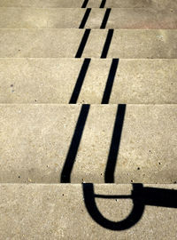 Full frame shot of steps during sunny day