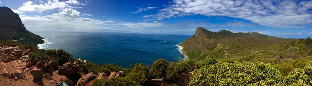 Panoramic view of sea against sky