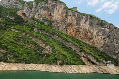 Scenic view of mountain against sky