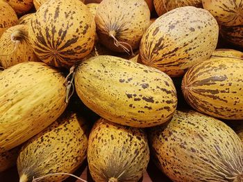 Full frame shot of melons for sale at market