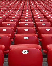 Empty seats in stadium