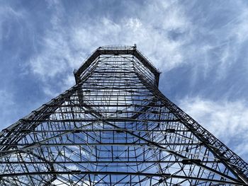 Low angle view of tower against sky