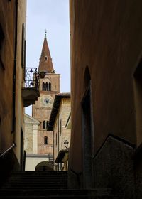 Low angle view of historic building against sky