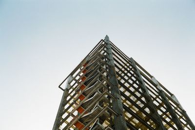 Low angle view of building against clear sky