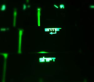 Light trails at night