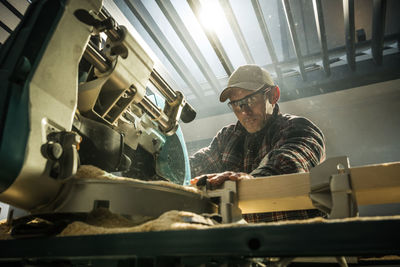 Man working at workshop