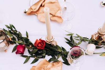 Close-up of rose bouquet