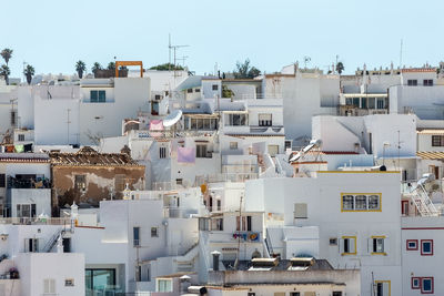 Residential buildings against sky