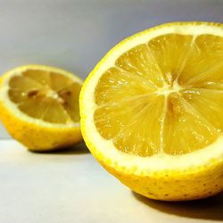 Two halves of lemon 