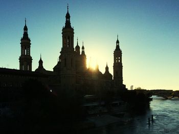 View of cathedral against clear sky