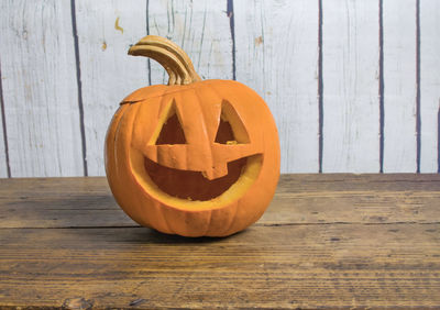 View of pumpkin on table