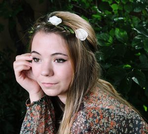 Portrait of young woman