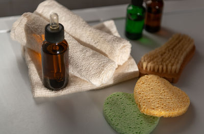Close-up of food on table