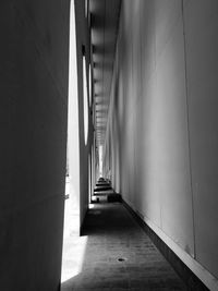 Narrow alley along buildings