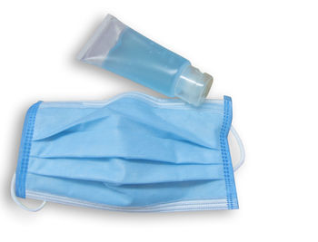 Close-up of blue bottle against white background