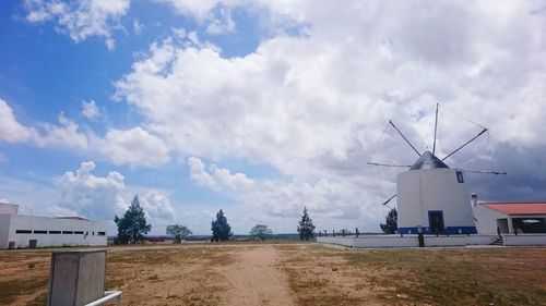 Windmill against clear sky