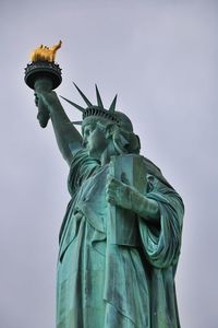 New york, united states. view of statue of liberty.