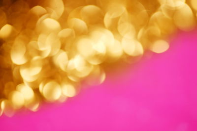 Defocused image of illuminated christmas lights