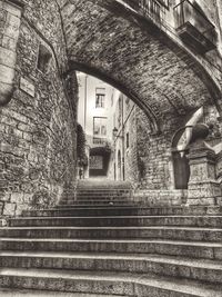 Staircase leading to building