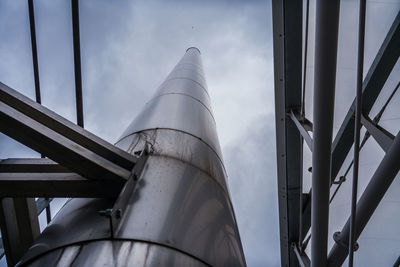 Low angle view of modern building against sky