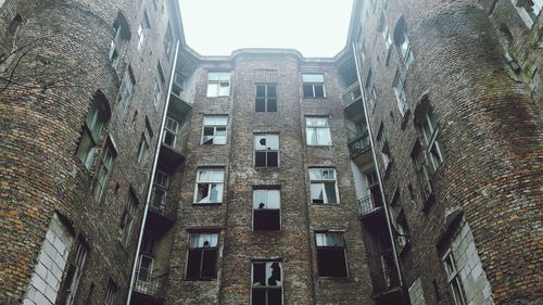 Low angle view of buildings against sky