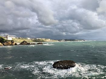 Scenic view of sea against sky