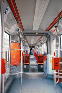 Interior of train