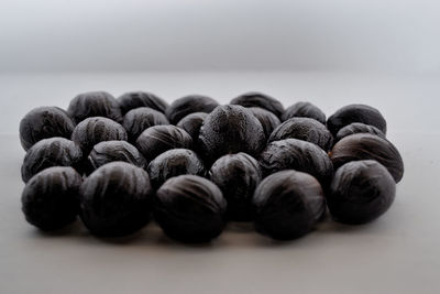 Close-up of fruits on table