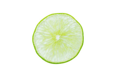 Close-up of apple against white background