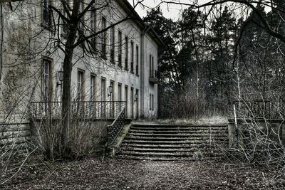 Staircase leading to building