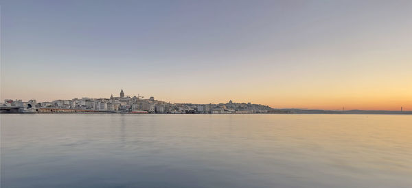 Istanbul the dream city. cityscape from istanbul in early morning time.