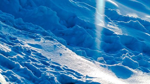 Full frame shot of frozen sea