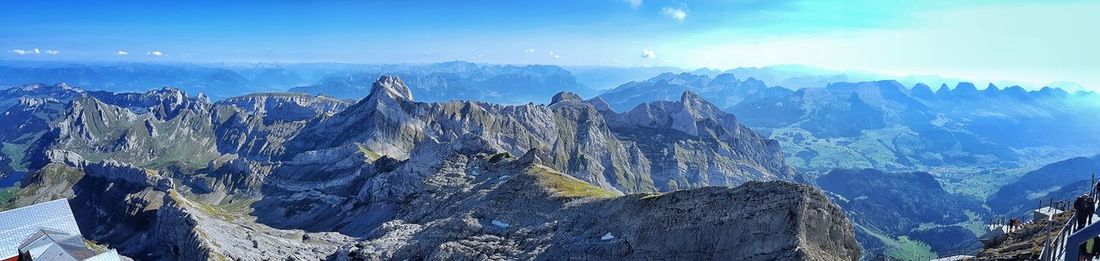 Panoramic view of landscape against sky