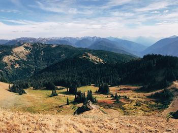 Panoramic view of landscape against sky