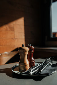Close-up of coffee on table