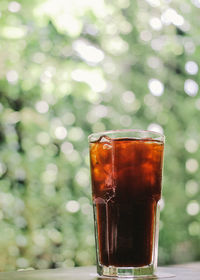 Close-up of drink on table