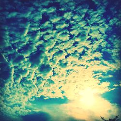 Low angle view of cloudy sky