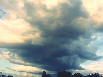 Low angle view of dramatic sky
