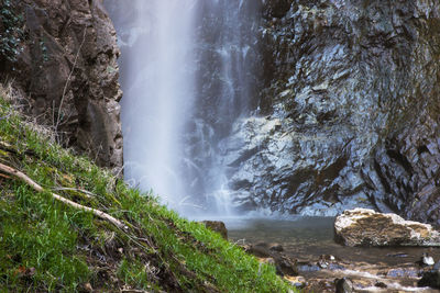 The charm and power of an alpine waterfall