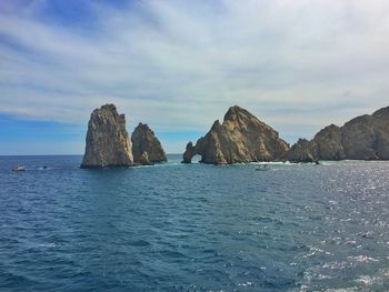 Panoramic view of sea against sky